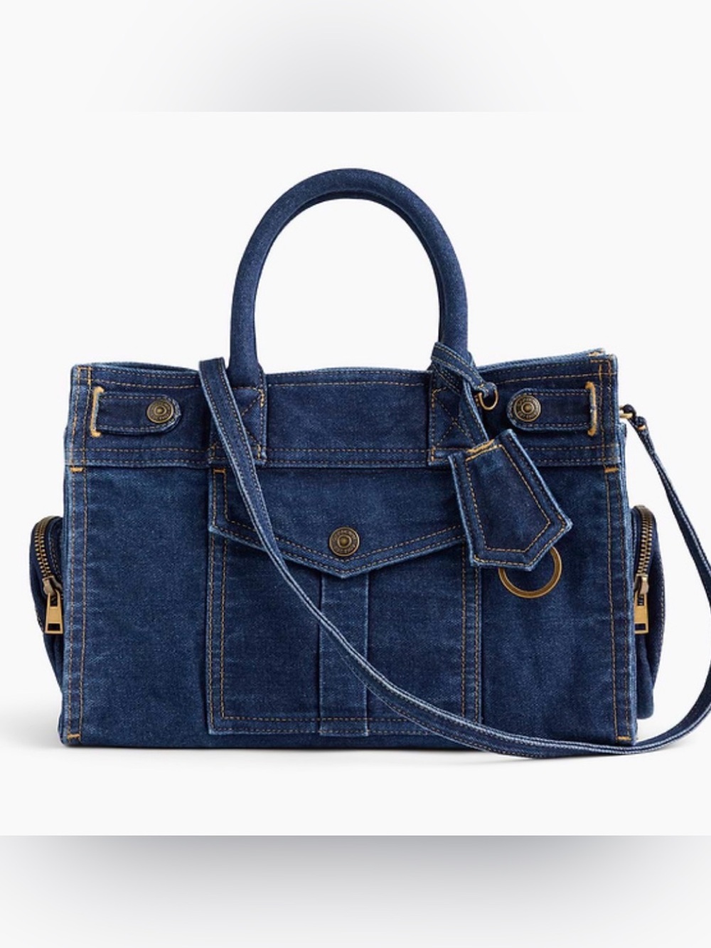 NWT GAP Denim Five Pocket Satchel